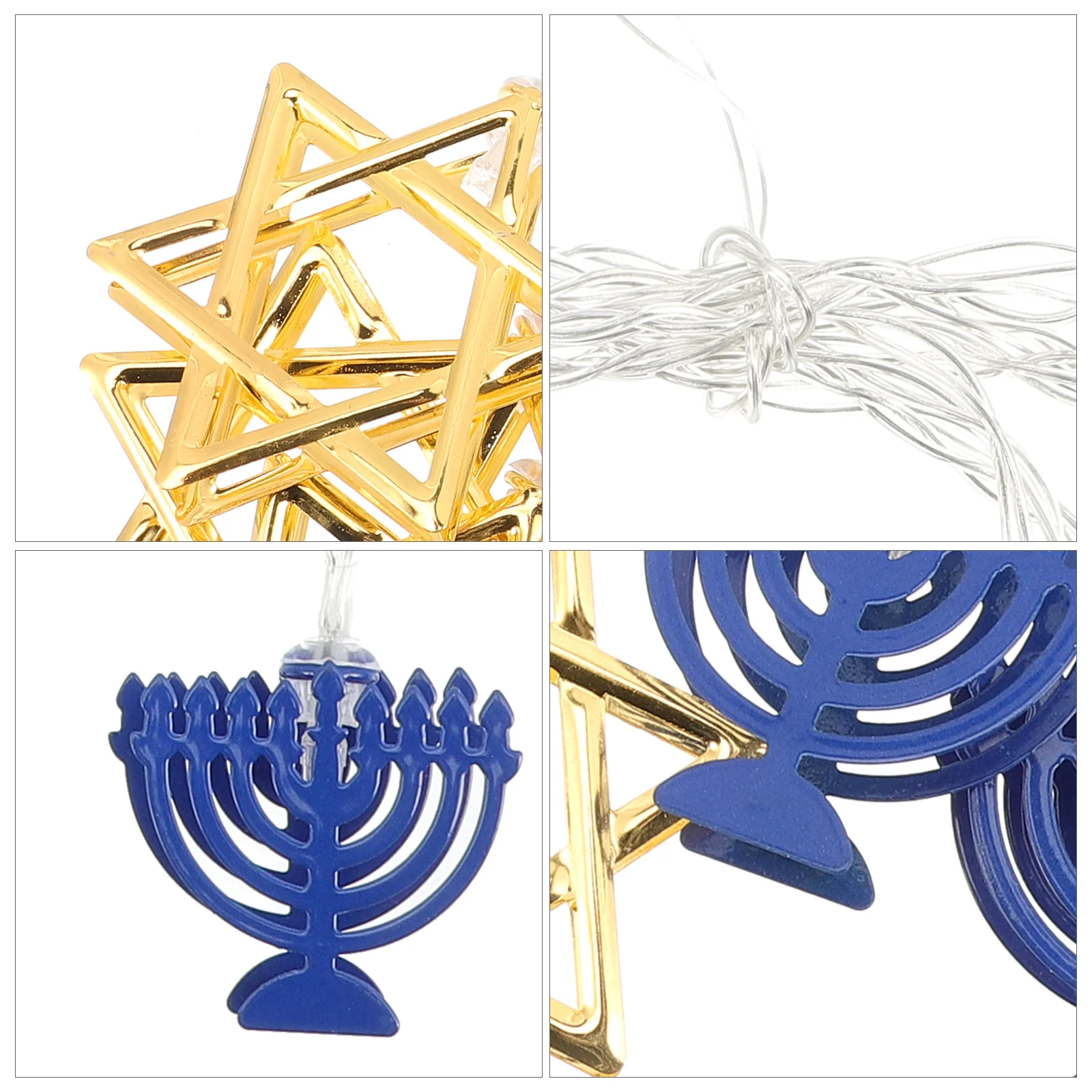 Hanukkah Star String Light Fairy Lights Indoor Powered String Light Party Decor Personalized LED Name Sign