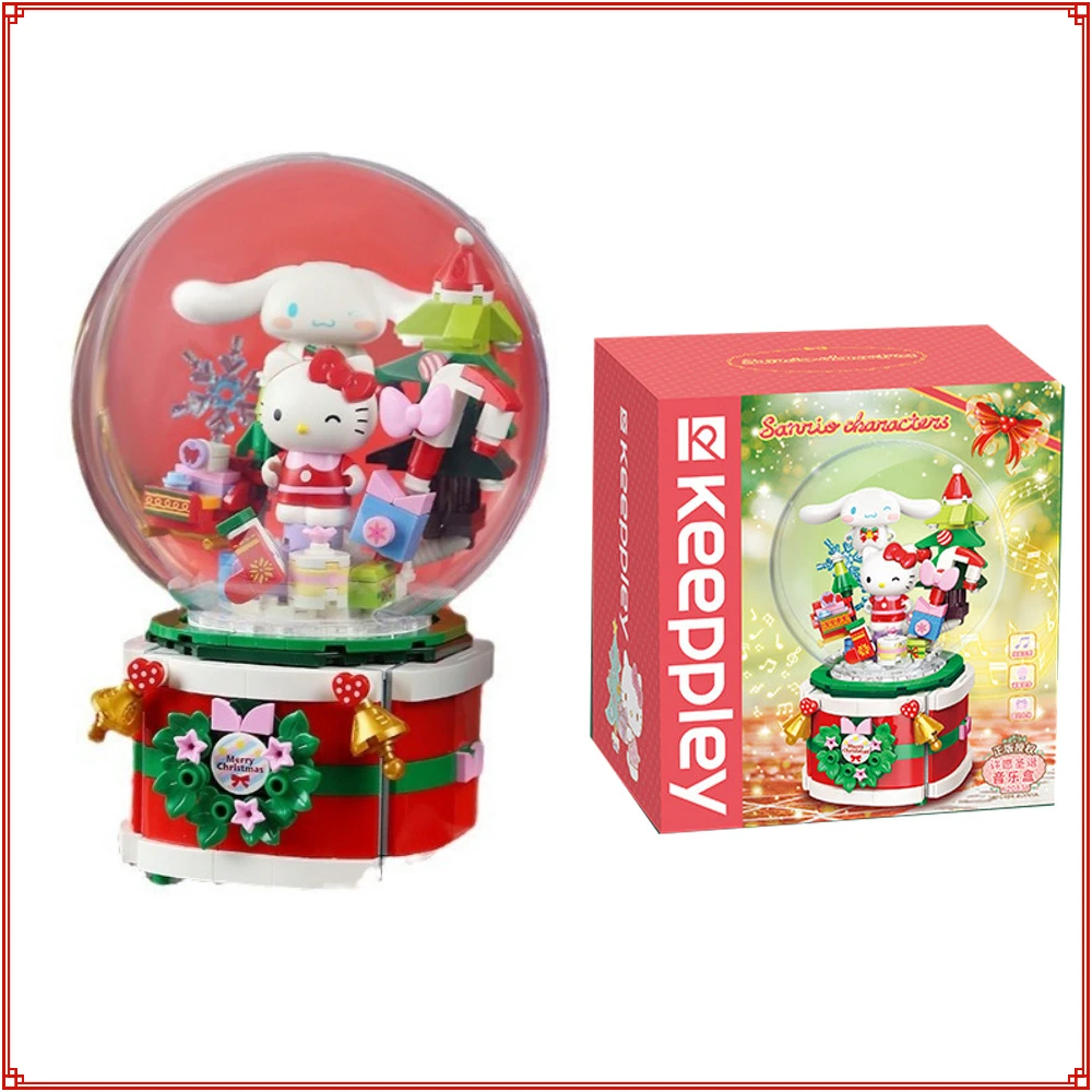 

Keeppley Building Blocks Wishing Christmas Music Box Puzzle Assembly Model Toy Home Decoration Ornaments Children's Holiday Gift