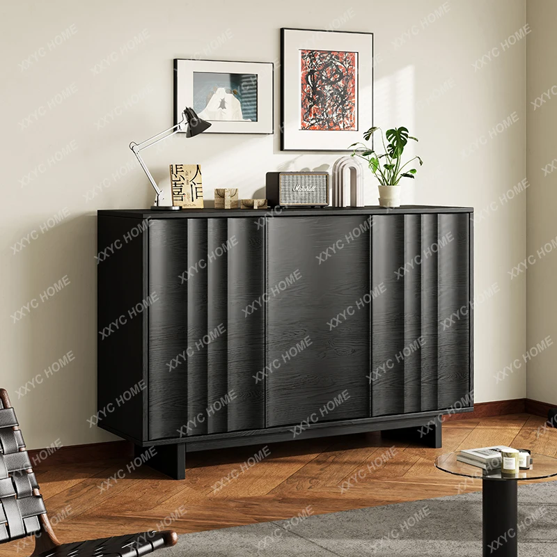 X-S Simple and modern dining side personality  wabi-sabi wind porch Italian minimalist entry shoe cabinet HG