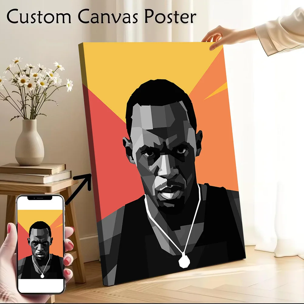 Usain Bolt Poster Canvas Wall Art Custom Photo Print Modern Painting for Fans Bedroom Decoration Home Decor Ornaments Wand Deko