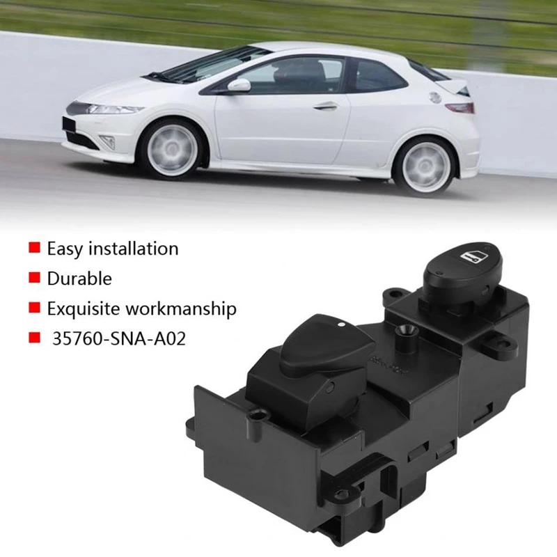 35760-SNA-A02 35760-SNA-A04 Car Power Window Lift Switch Window Switch Replacement Parts for Honda Civic 2005 - 2009