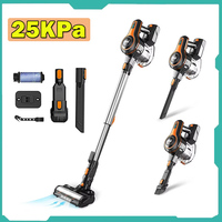 Inse S600 Cordless Stick Vacuum 25Kpa Suction 40Min Runtime Led Light Orange