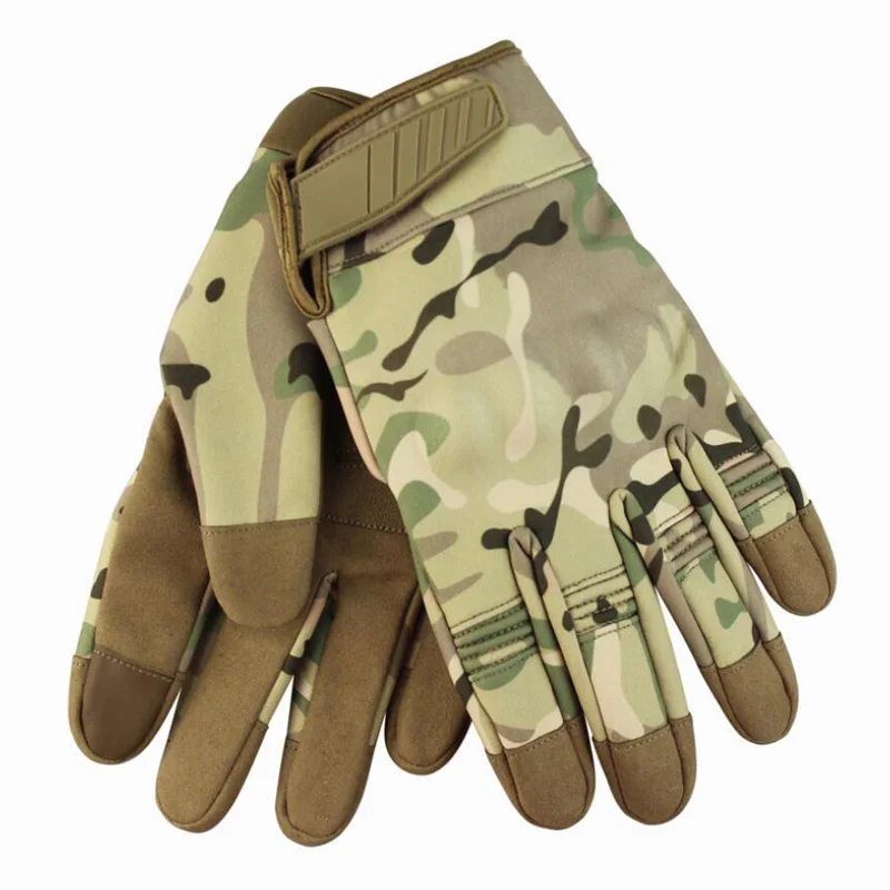 Tactical Gloves Outdoor Sports Hunting Military Cycling Motorcycle Waterproof & Windproof Full Finger Gloves For Hiking Camping