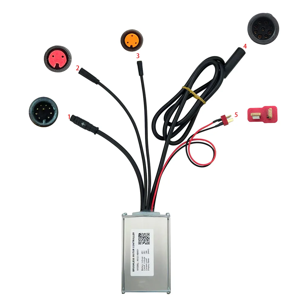 

Ebike Brushless Motor Controller 48V 16A Speed Controller X032-AB001 2HAO for Electric Bicycle Scooter Motorcycle