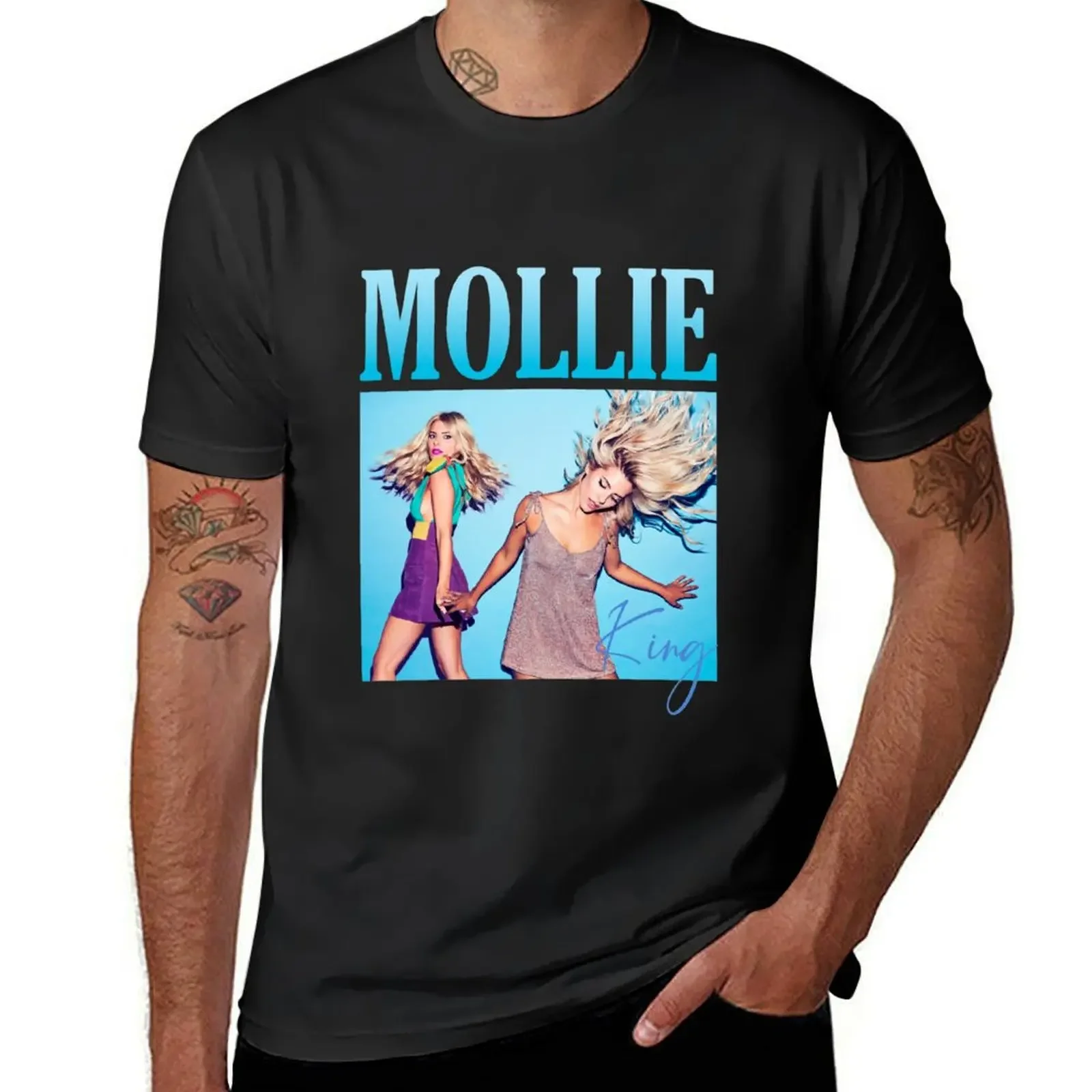 Mollie King - Vintage Style T-Shirt custom shirt plus size tops shirts graphic t shirts for men pack