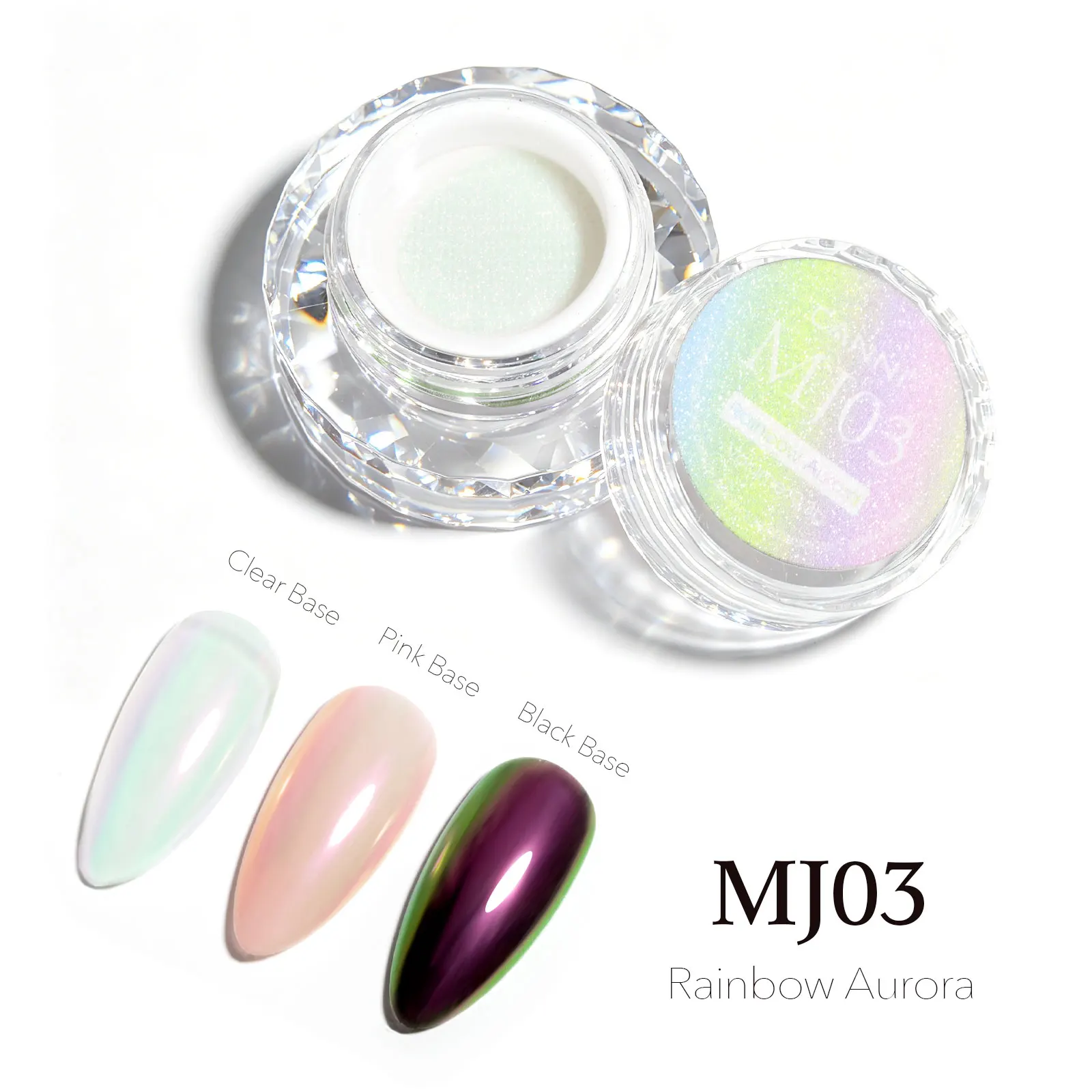 CANNI Top Coat für Chrompuder 9ml Einfach Aufzutragen mit Stärkerem Spiegeleffekt Metallischer Spiegelpigment für Gel-Nagelkunst Salon