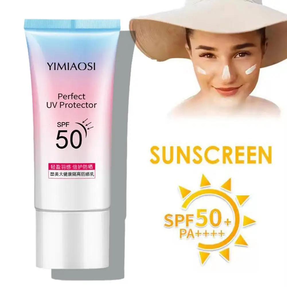 Spf50 + 자외선 차단 방수 화이트닝 크림, 자외선 차단 로션 모이스처라이저, 한국 자외선 차단 페이셜 보호 크림, 60ml, 2 개