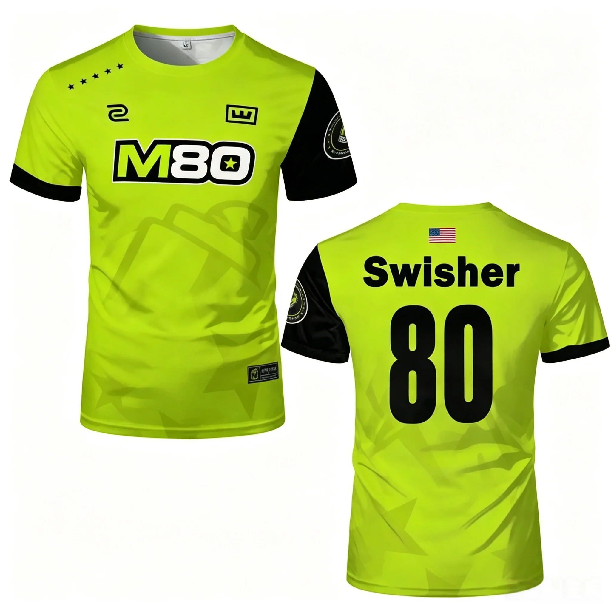 2026 New M80 Esports Team Jersey Cs2 Pro League Training Shirt  Unisex, Stylish, Breathable, Quick-drying T-shirt