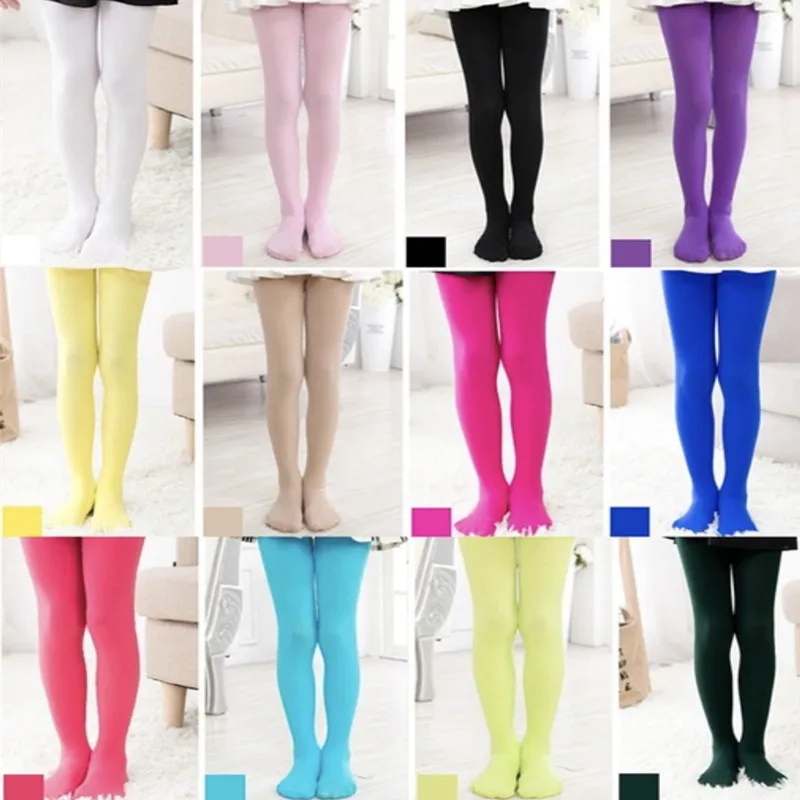 

New Student Girl Ballet Dance Solid color Tight Children Baby breathable High elasticity Stockings Spring toddler Kids Pantyhose