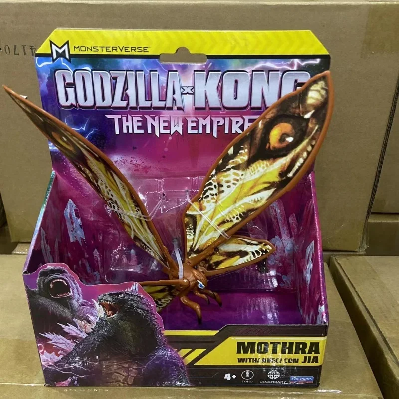 2024 Hot Sale Playmates Godzilla X Kong New Empire Anime Figure Tiamat Mothra Action Figure Child Toy Gift For Boy Birthday Gift