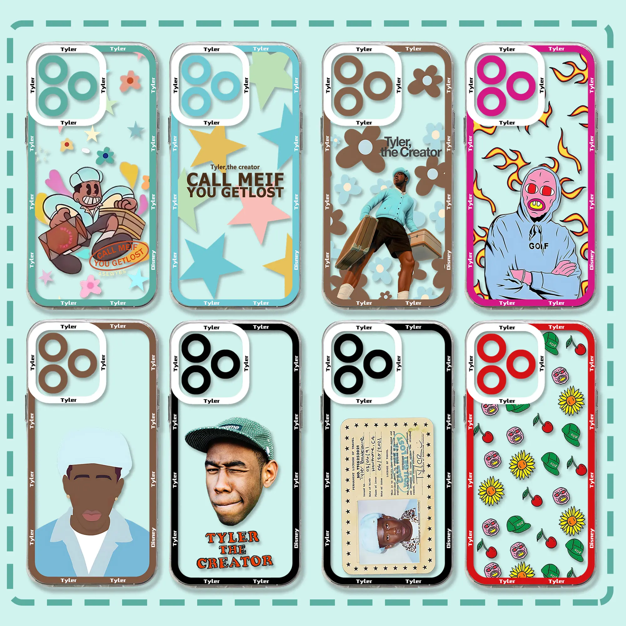 Tyler The Creator Phone Case For iPhone 15 14 13 12 11 Mini Pro Max X XR XSMax 6S 6 7 8 Plus SE20 Transparent Cover