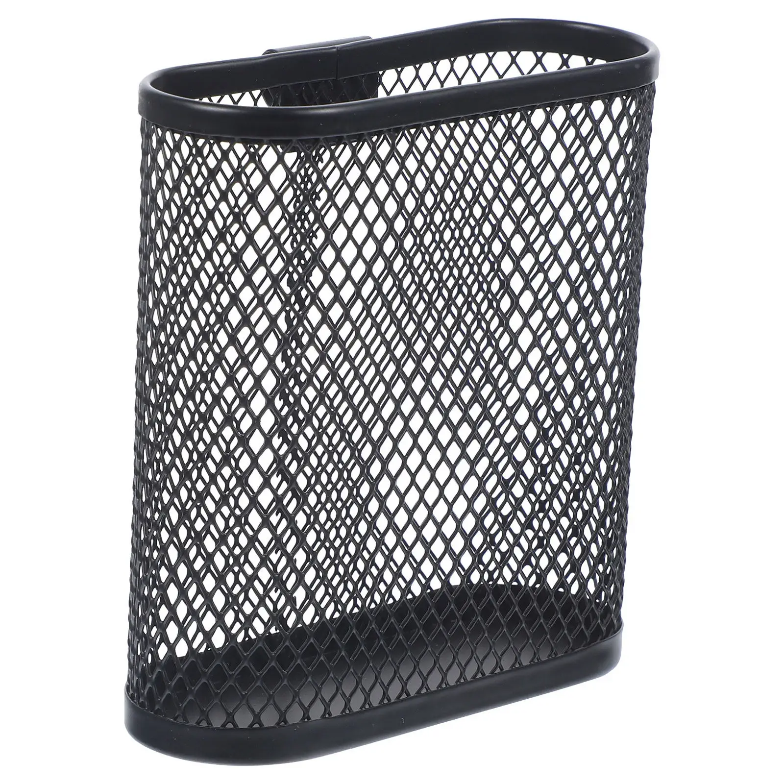 Functional Iron Mesh Pen Holder Fresh Color Design Stable Square Base Desk Organizer for Office Home School Supplies Storage