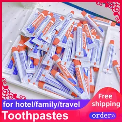 Free Shipping English Red Cap Cleaning Whitening Teeth Toothpaste Small Pocket Portable Wholesale Personal Care Appliance