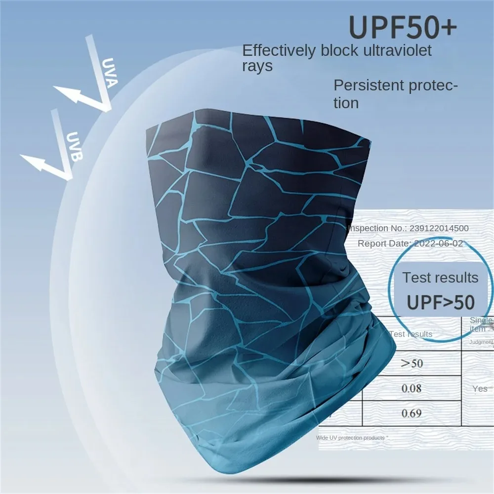 Outdoor Ice Silk UV Sun Protection Bib Spring and Summer Motorcycle Neck Cover Sports Magic Bandana Riding Mask Full Face