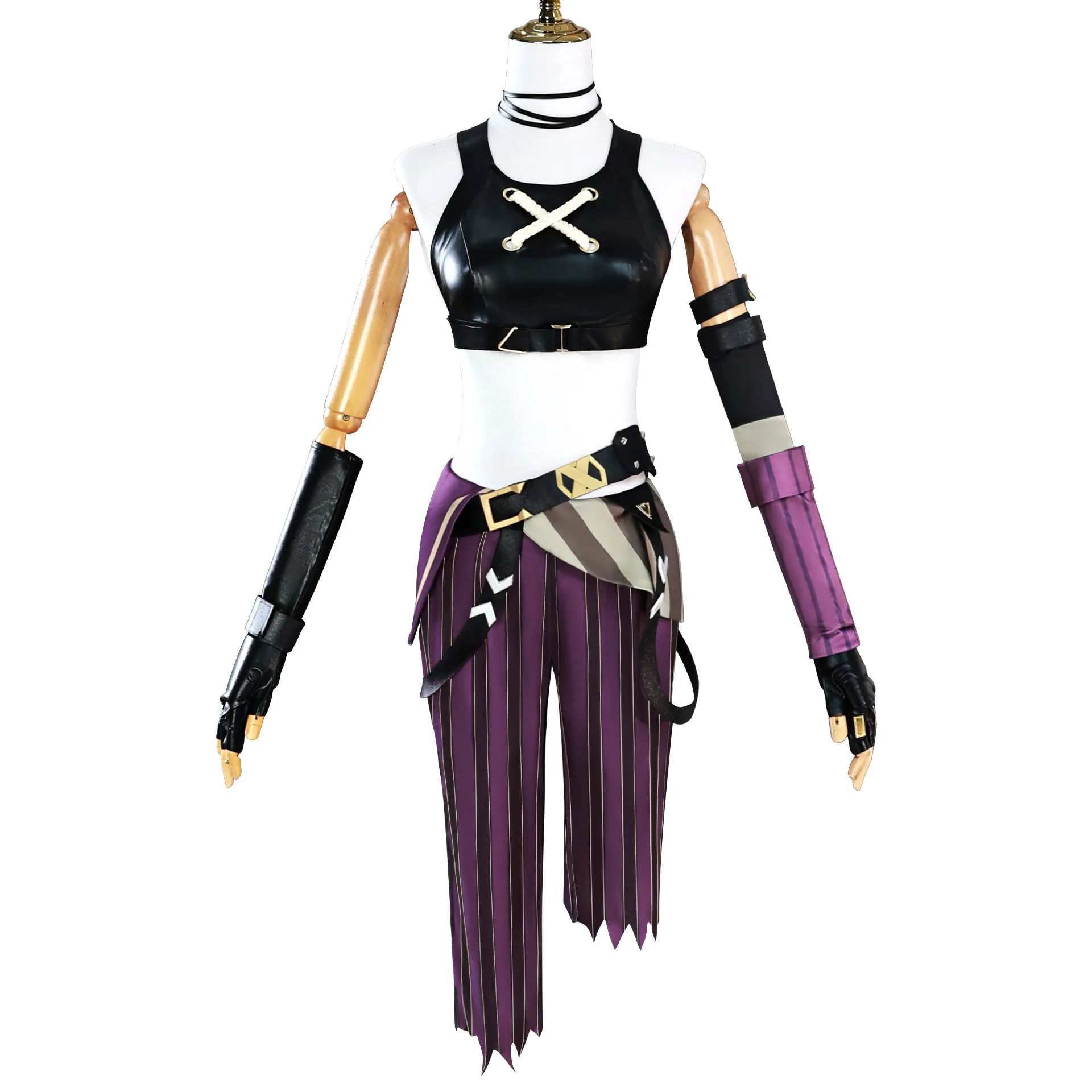 Ensemble complet de olympiques de cosplay Anime Jinx pour femmes, pantalon arcane LOL, accessoire de jeu