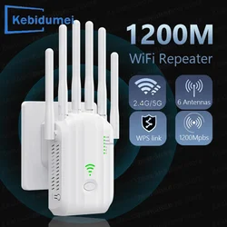 1200Mbps 5Ghz Wireless WiFi Repeater Booster 2.4G/5GHz WiFi Signal Amplifier Extender Long Range Network Wlan WiFi Repetidor