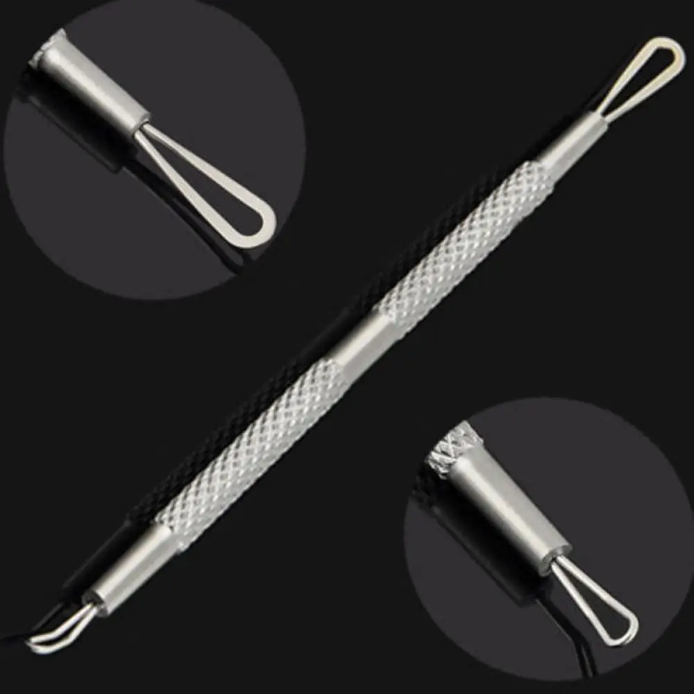 1PC Acne Smet Puistje Extractor Tool Professionele Rvs Double Ended Mee-eter Comedo Remover Gezicht Schoon Gereedschap