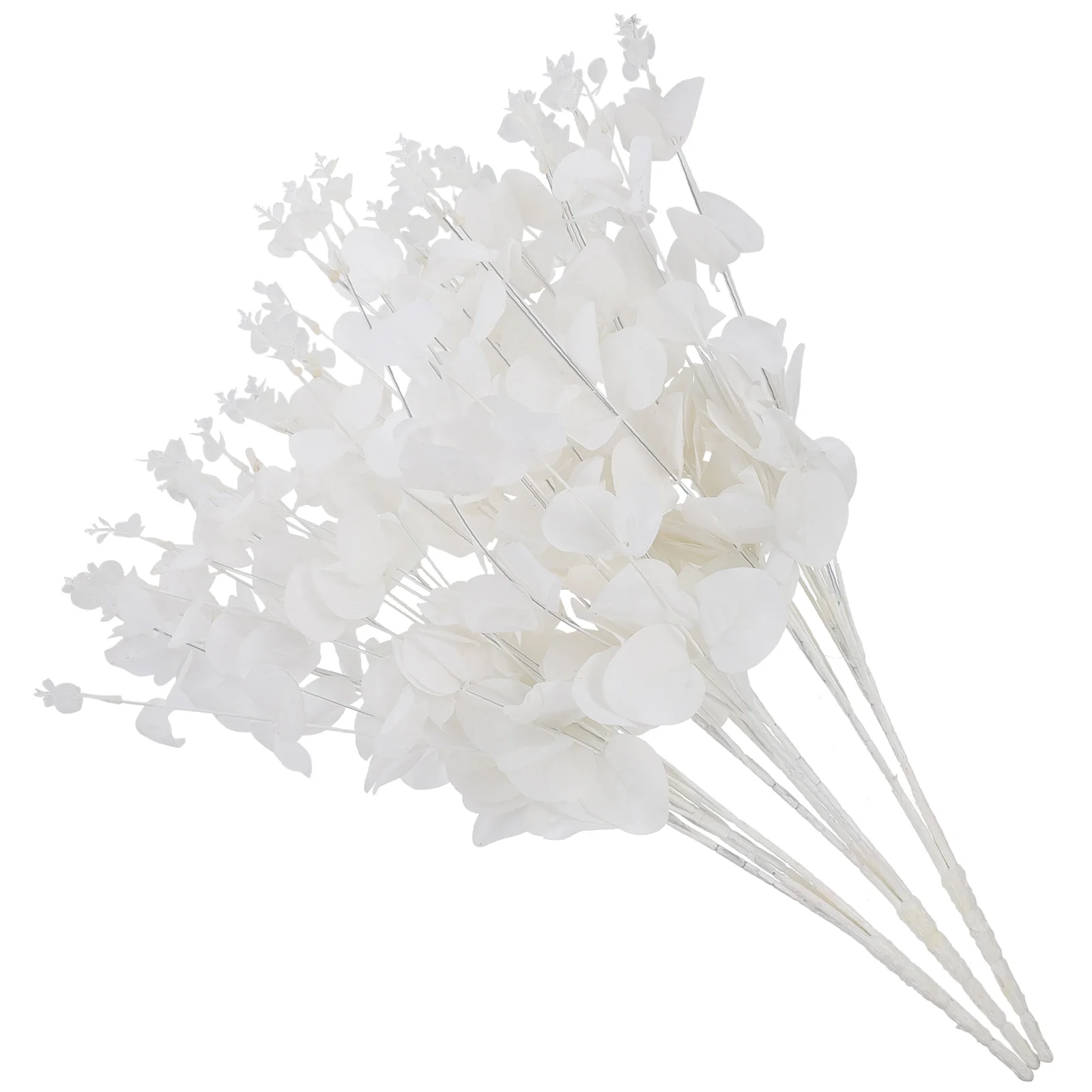 

3 Pcs Artificial Leaves Fake Green Decor Plastic Silk Flower ArrangementFaux Eucalyptus Stems Artificial Eucalyptus Picks