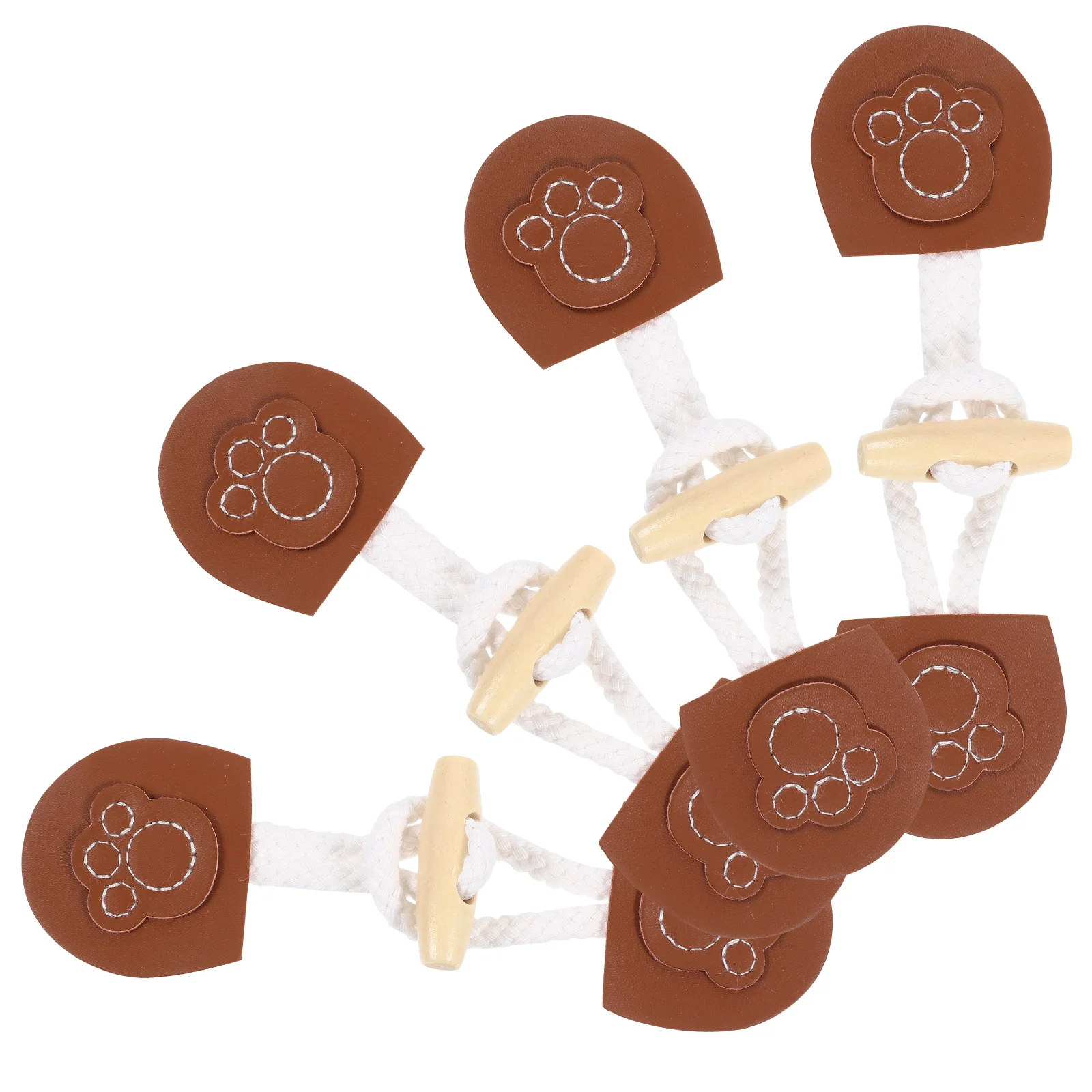 

4Pairs Toggle Buttons Decorative Coat Buttons Multifunctional DIY Buckles for Overcoat Fastener Small Button DIY Buckles