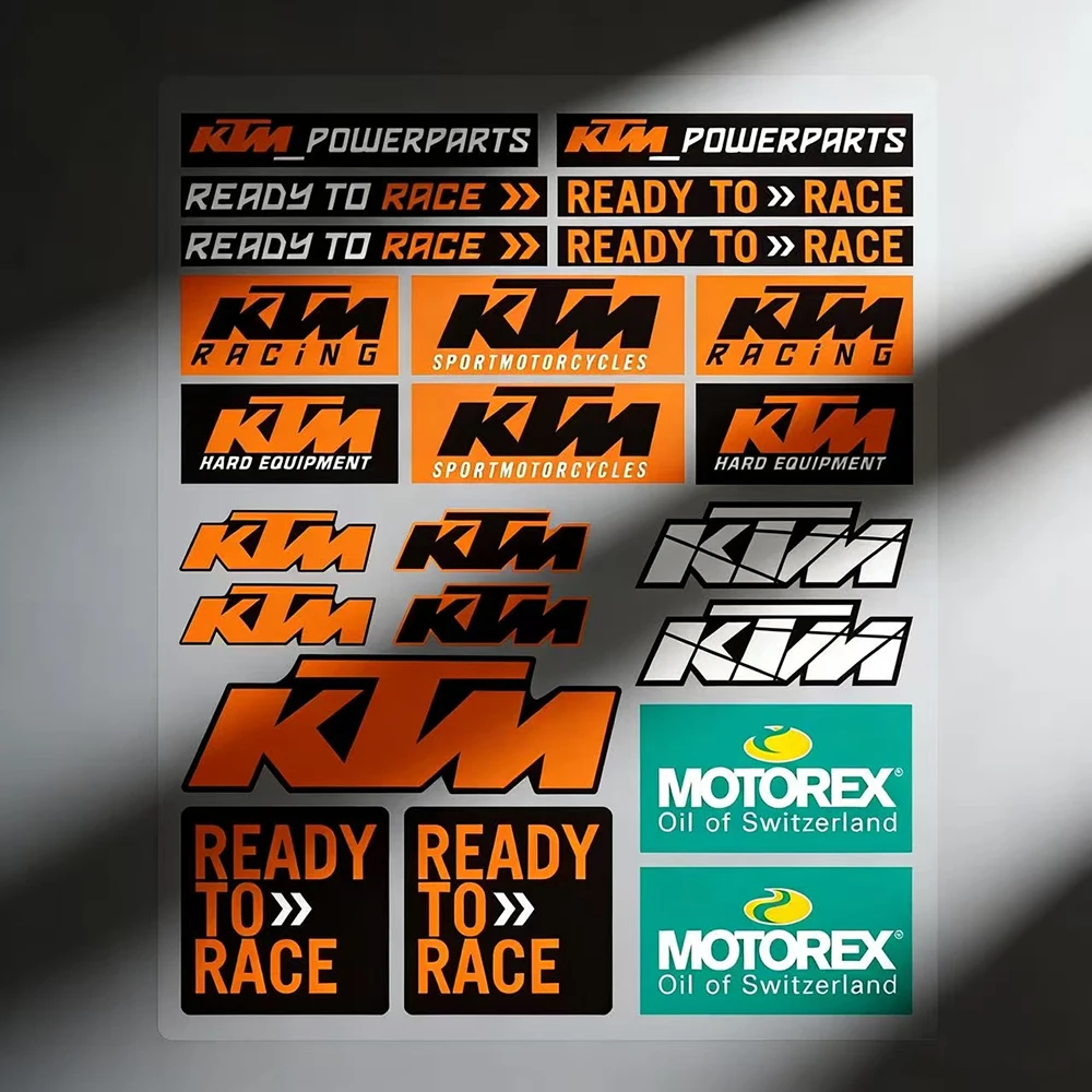 

Наклейки для мотоциклов KTM Ready To Race, водонепроницаемый виниловый комплект наклеек, графика Powerparts Racing для мотоциклов KTM Dirt Bike Enduro ADV