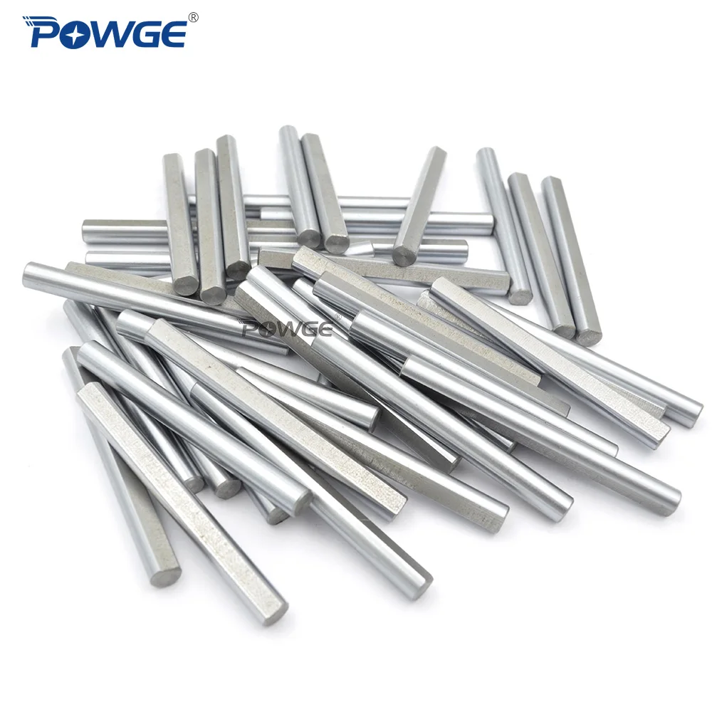 POWGE D-Shaft Grind Flat 45#/S45C/1045/C45 Carbon Structural Steel Rod  Linear shaft  Length=90mm/100mm Diameter 5mm 3D printer