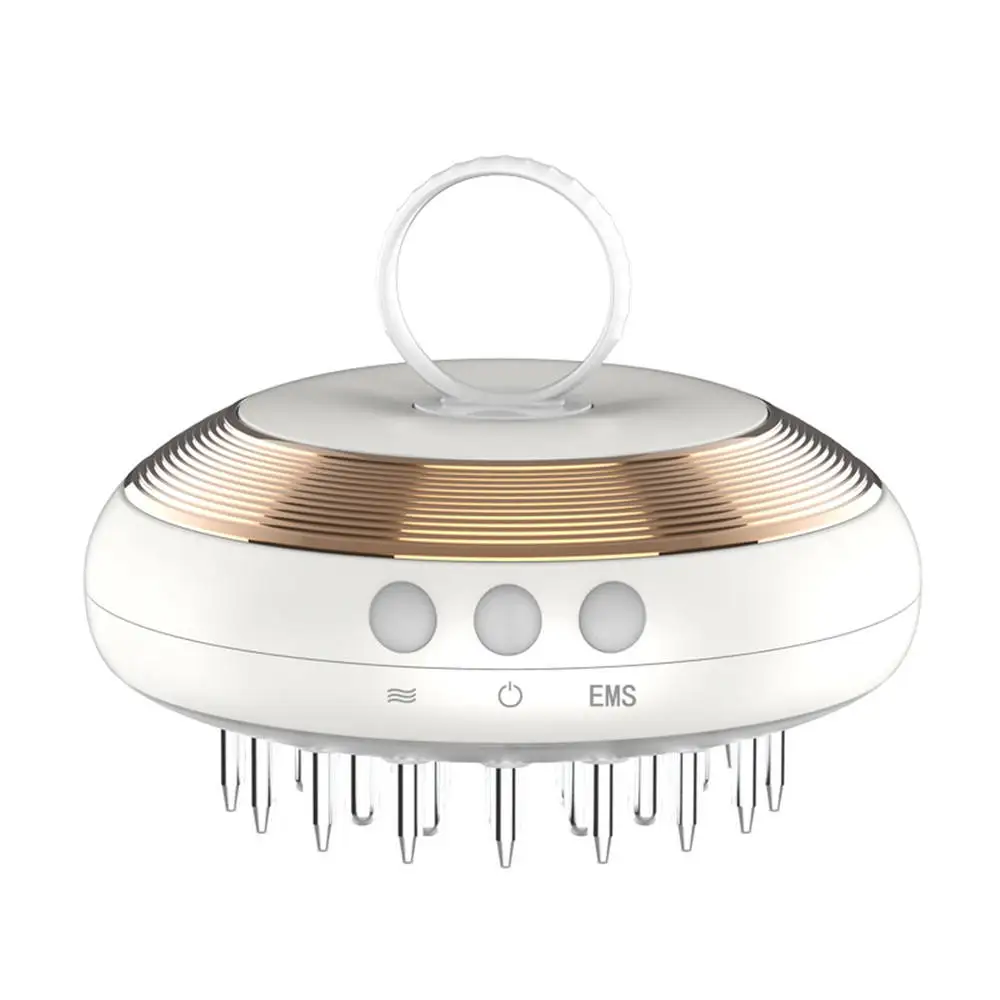 Commercial Ceramic Beauty Equipment Head Massager Anti Hair Loss Electric Hair Scalp Massager Foldable Vibrating Hair Comb