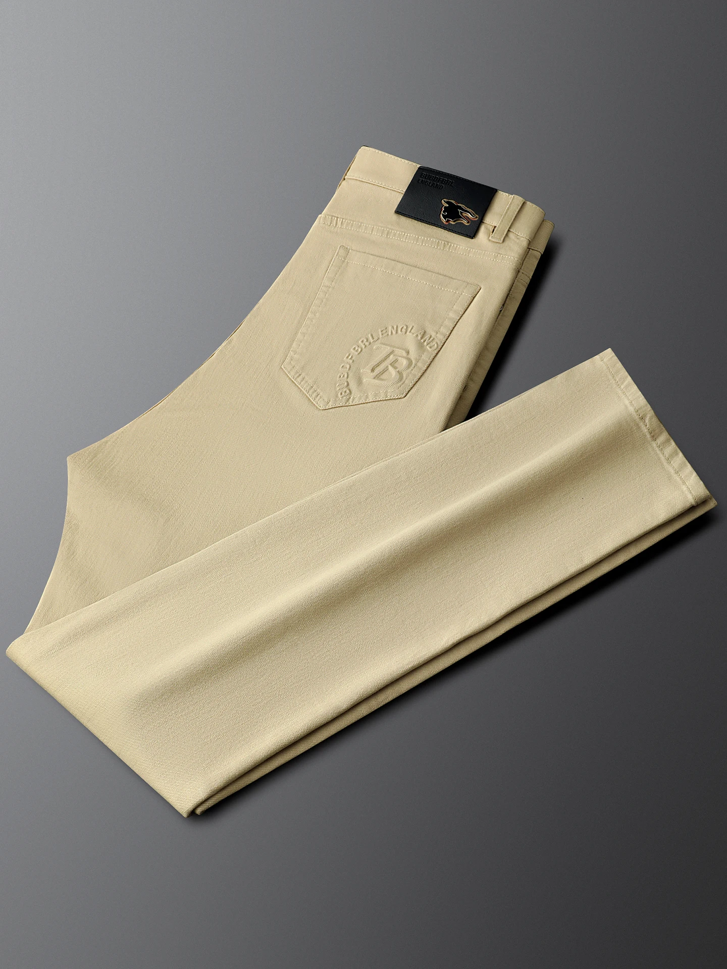 

Busin повседневные брюки мужские тонкие прямые хлопковые удобные брюки цвета хаки роскошные осенние новые поступления