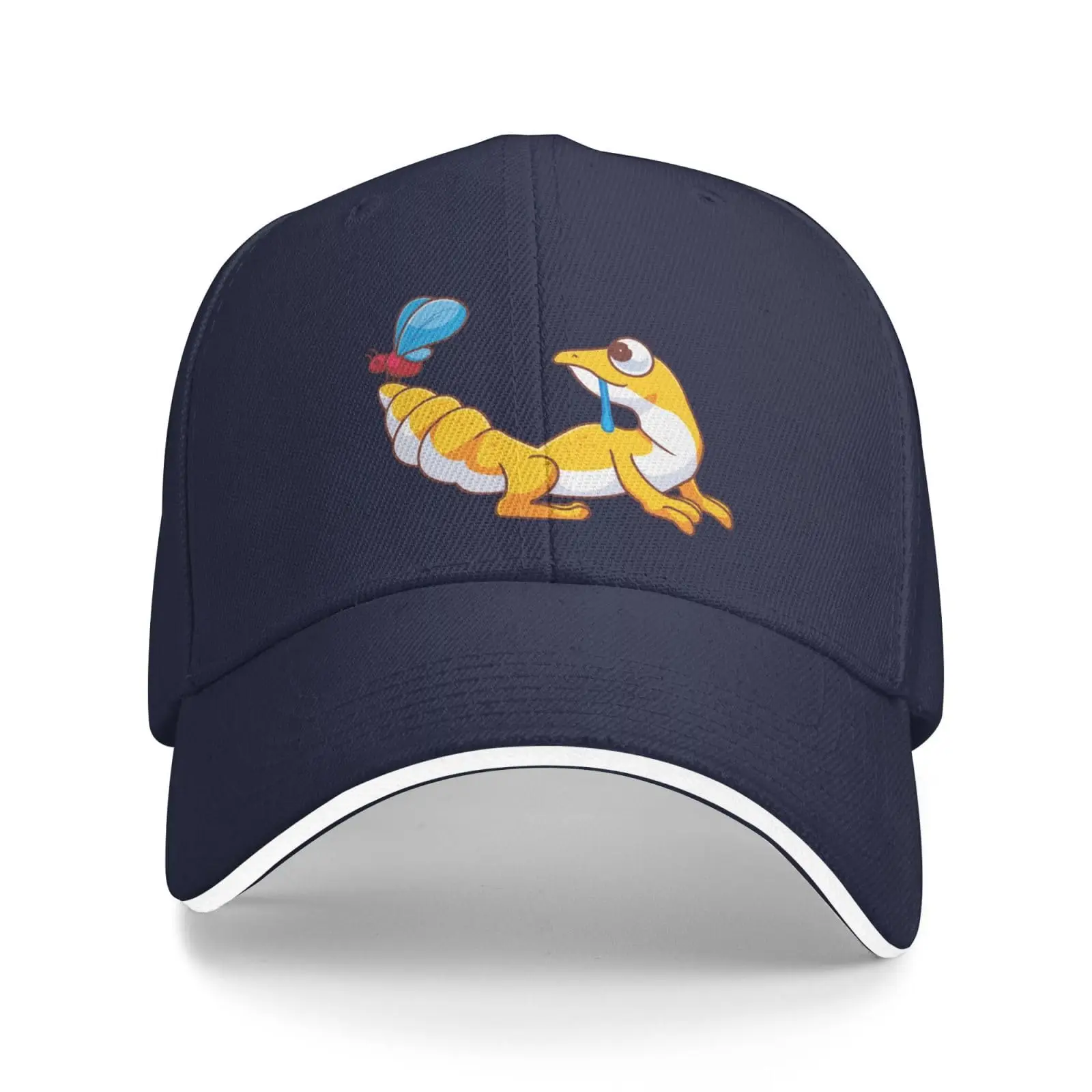 Cute Geckos Hunting Insects Baseball Cap Women Men Hat Adjustable Golf Caps Dad Sun Hats