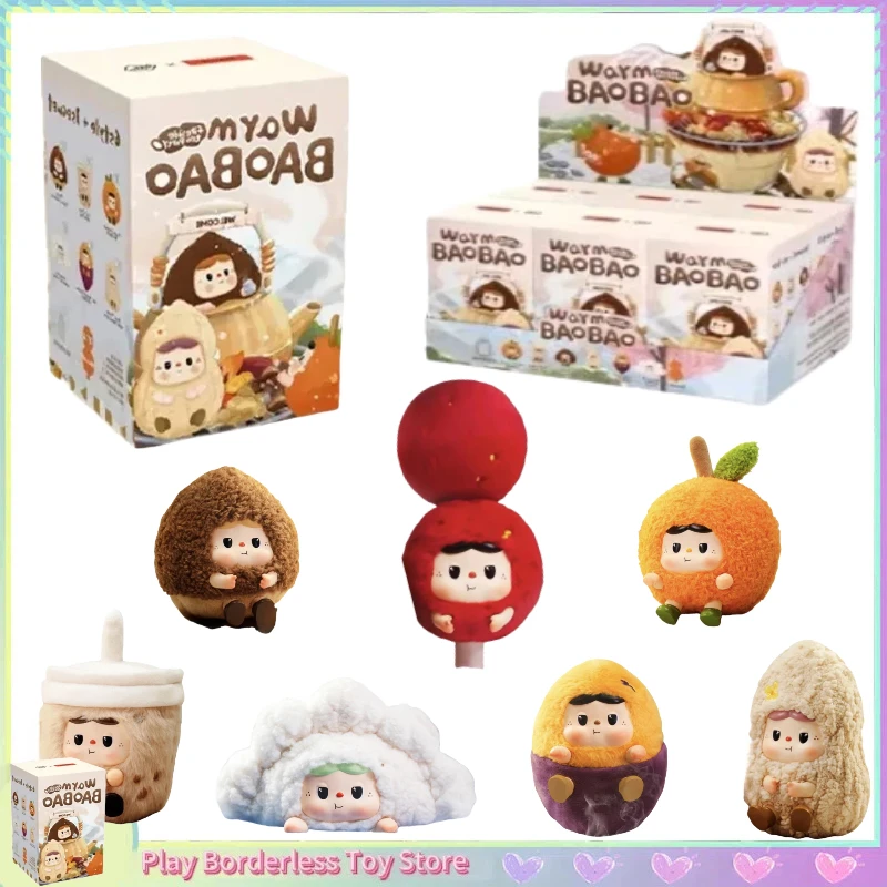 

Натуральная теплая серия Baobao Fireside Tea Party, слепая коробка, кукла, милая модная настольная коллекция украшений для комнаты, подарок на день рождения-сюрприз