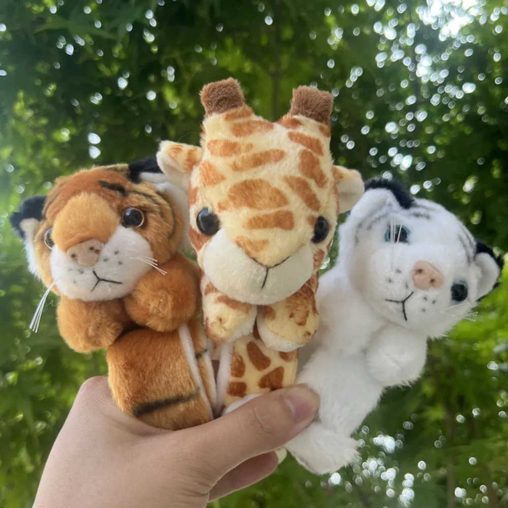 Hug Slap Bracelet Animals Assorted Stuffed Animal Plush Slap Bracelets Bulk Tiger Stuffed Plush Kids Toy for Birthday Party Gift