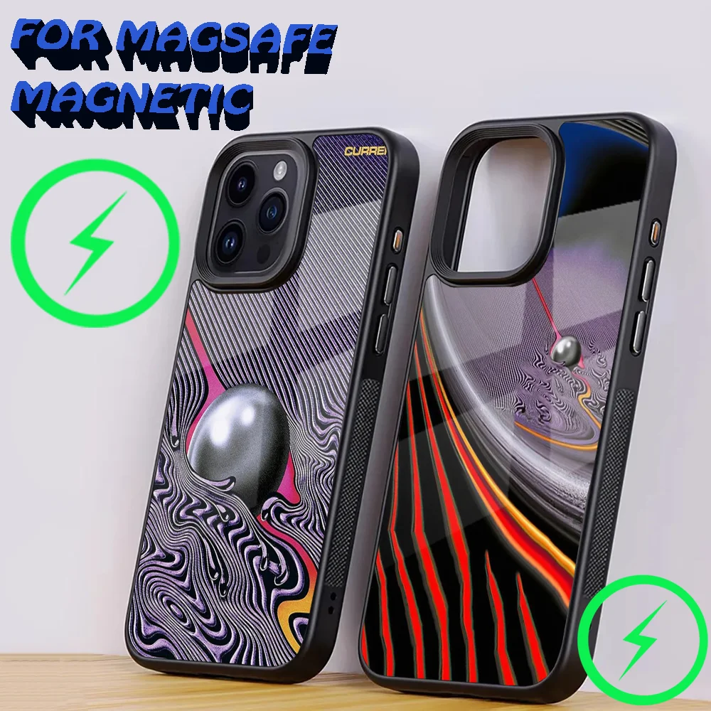 Tame Impala Psychedelic Art Phone Case For iPhone 16,15,14,13,12,11,Plus,Pro,Max Mini Magsafe Magnetic Wireless Charging