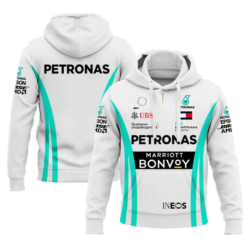 For Mercedes Benz Team Hoodie Keto 2023 Season F1 Racing Team Casual Sweatshirt Men's Breathable Jacket , Zipper