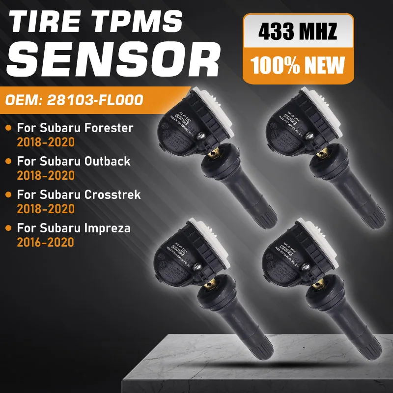 

1/4PCS For Subaru Forester Outback Crosstrek 2018-2020 TPMS Subaru Impreza 2016-2020 Tire Pressure Monitoring Sensor Accessories