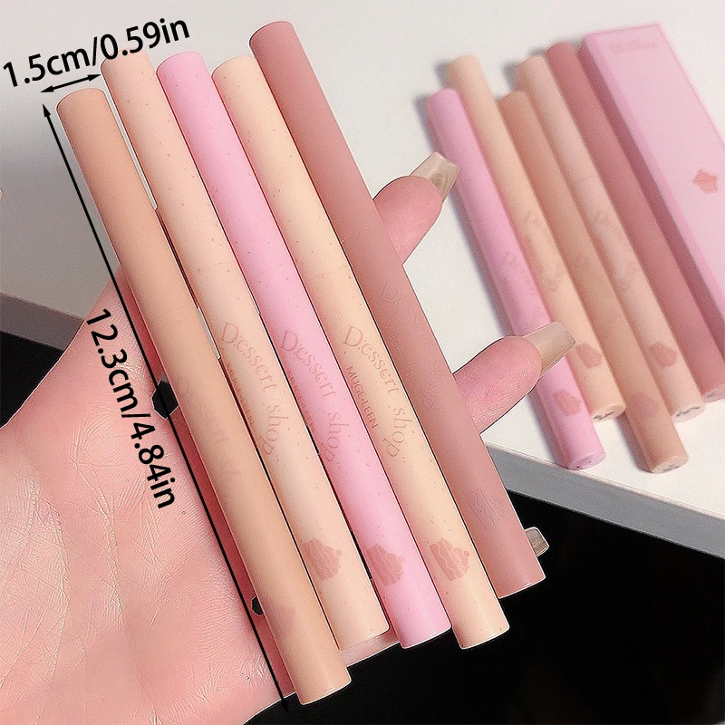 Matte Nude Lip Liner Pencil Long Lasting Waterproof 3D Lips Plump Lipstick Natural Outline Lip Contour Line Makeup Lipliner Pen