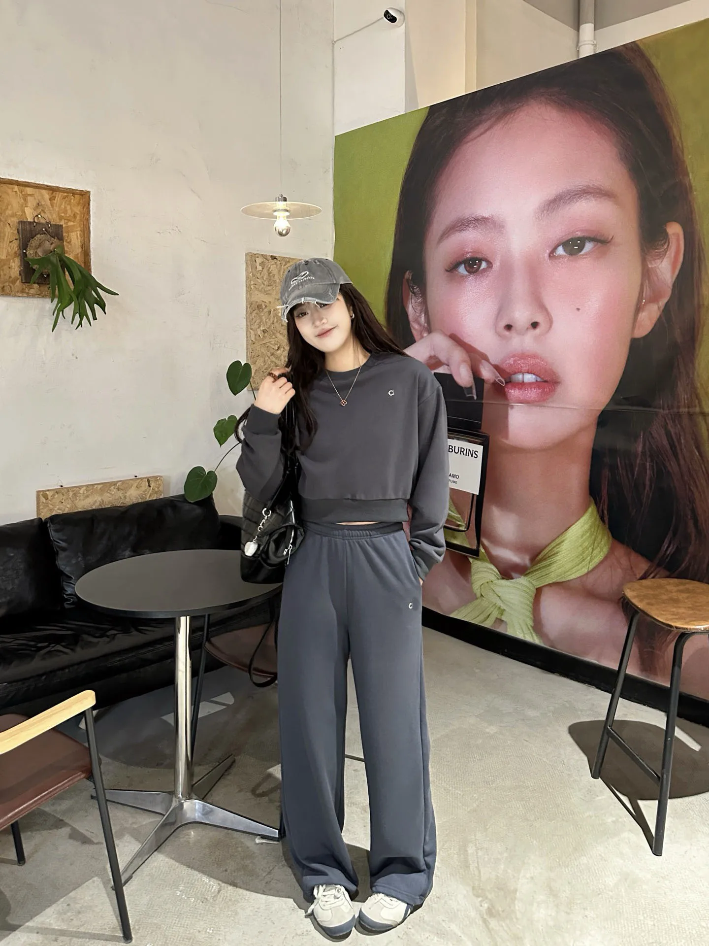 Spring 2026 Casual Wide Leg Sweatpants Yoga Sport Loose Straight Long Pants Women's High Waist Cotton Multifunctional Slimming