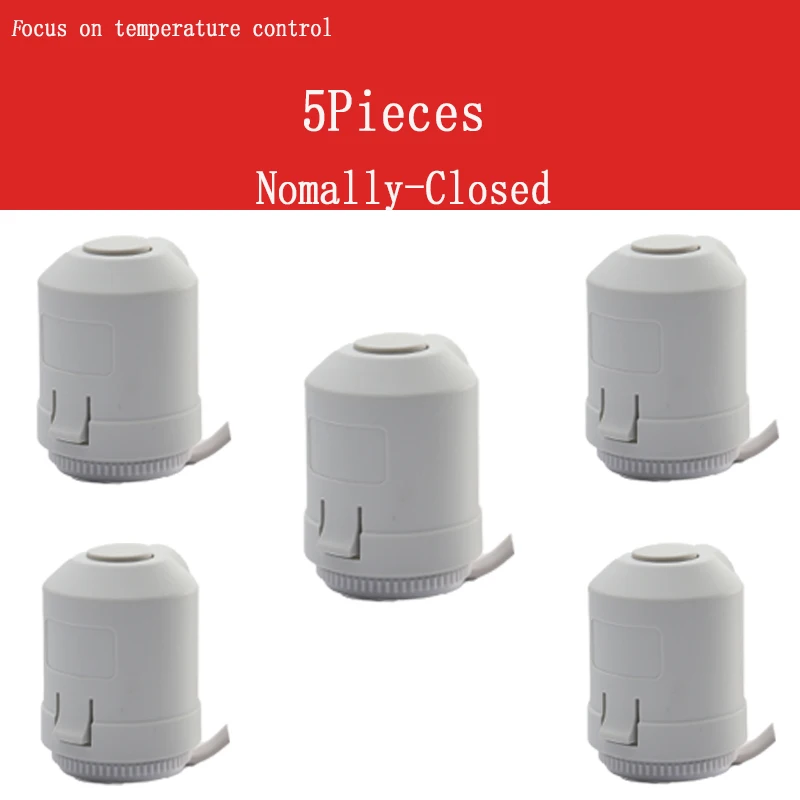 Ac 230VNormallyClosed Nc M30*1.5Mm Electric Thermal Actuator Ip54 for Underfloor Heating Trv Thermostatic Radiator -Valve