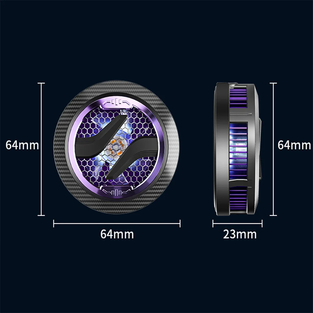 S23 Cell Phone Cooler Mobile Phone Magnetic Radiator Cooling Fan 15W 3 Gears Semiconductor Radiator Gaming Accessories