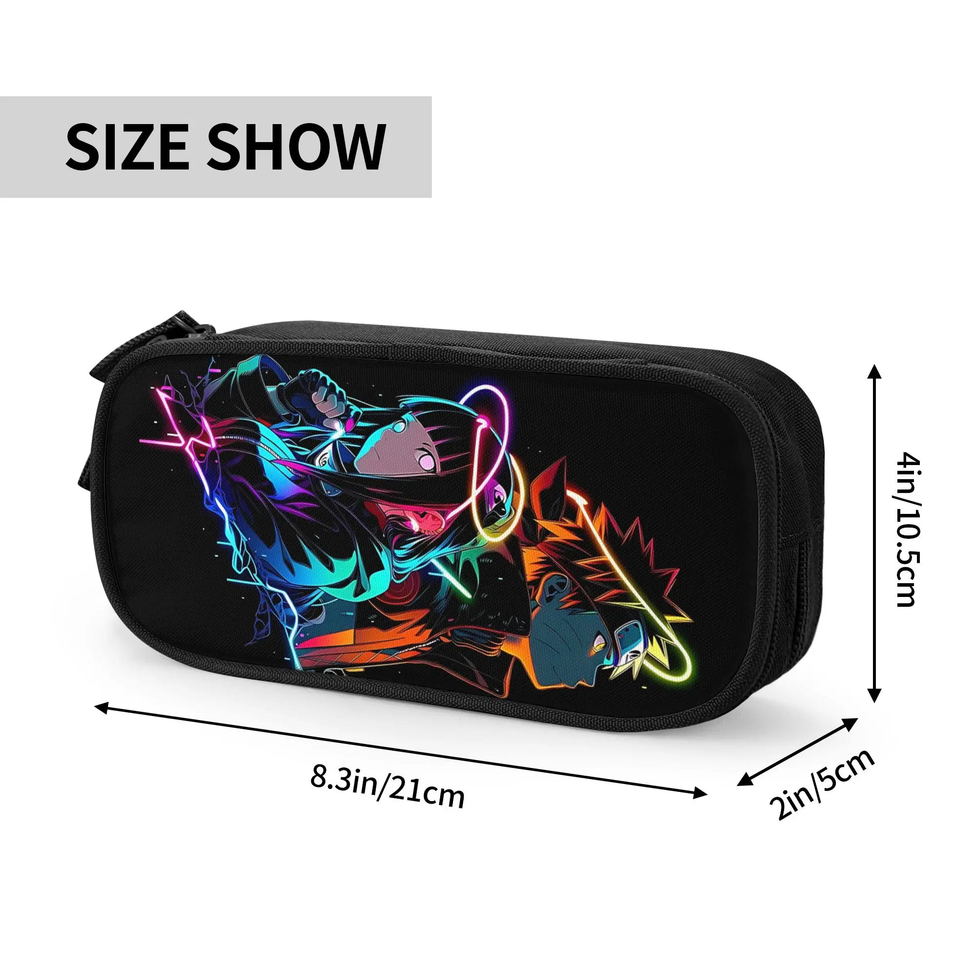 Custom Naruto Anime Theme Large Capacity Bags for Child  School Pencil Bag for Boys Gilrs Kids