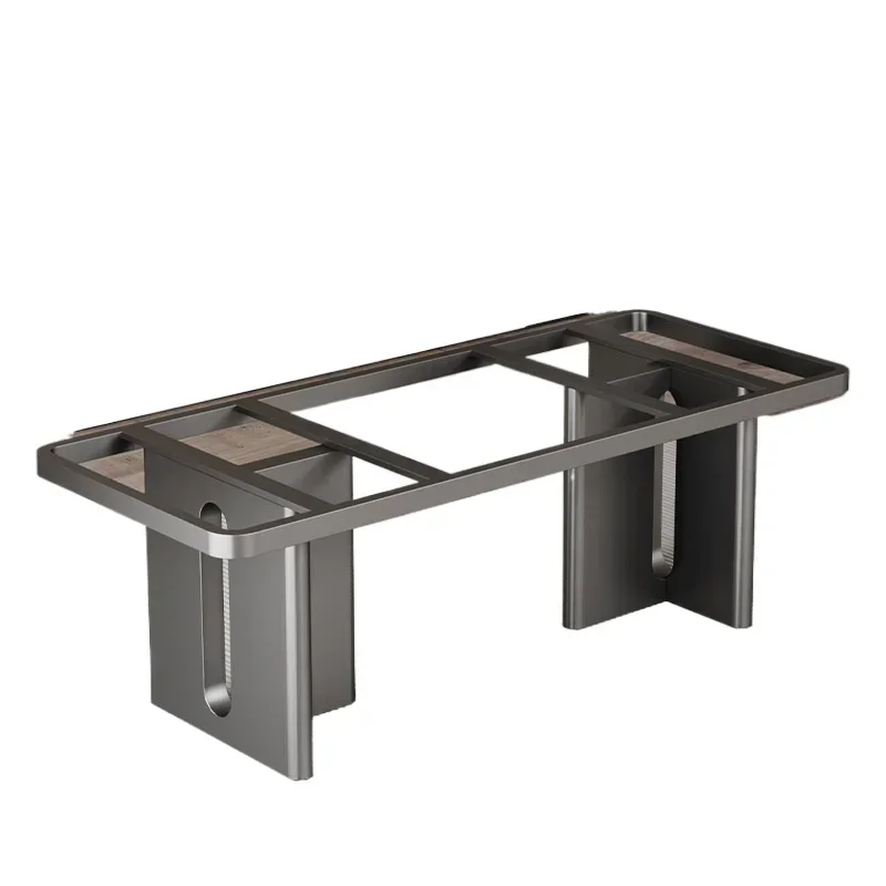 Italian light luxury stainless steel table leg bracket, marble slate dining table foot