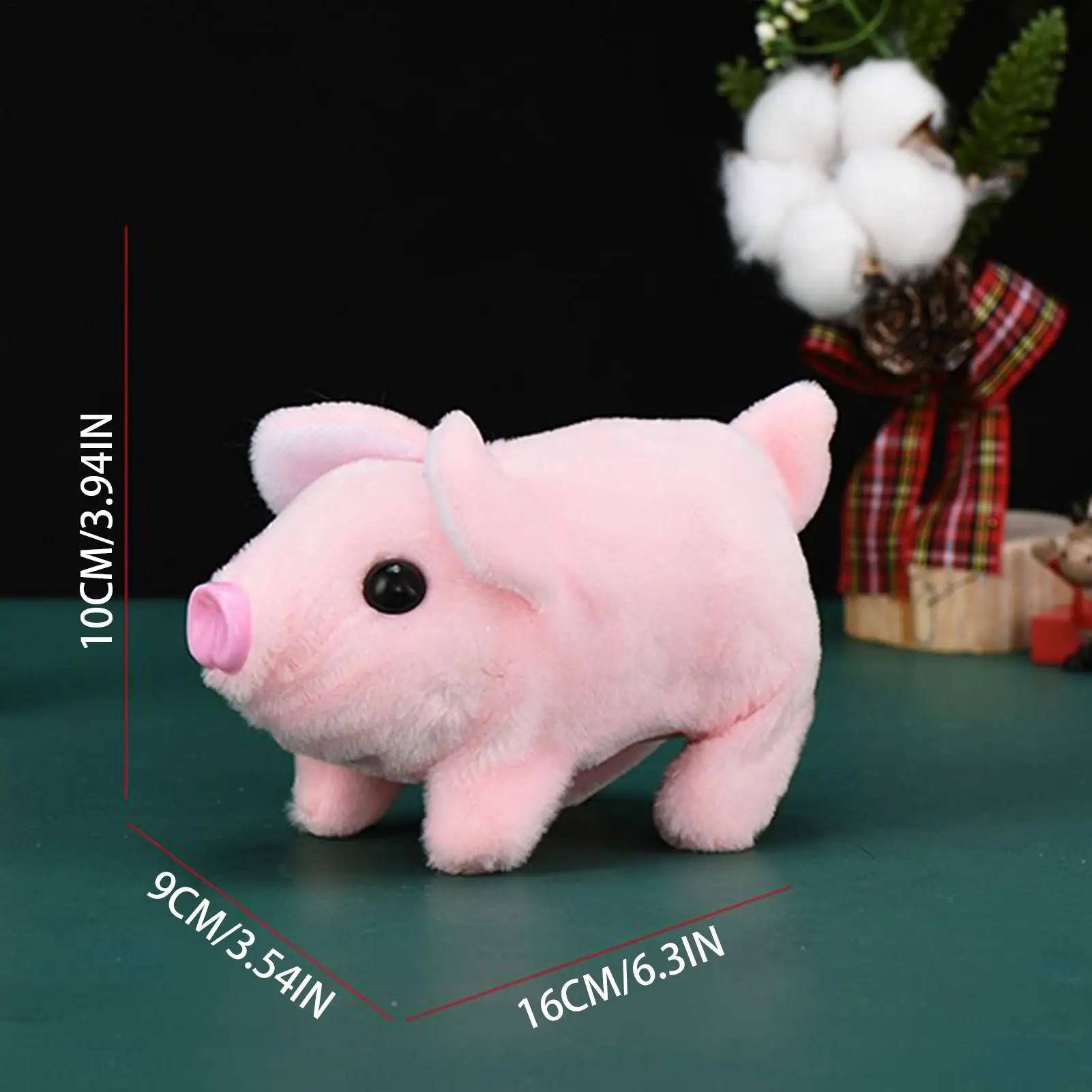 Simulated Electric Piglets Can Walk And Bark Electronic Plush Animals Pet Toys Cute Birthday Gifts For Babies boys girls
