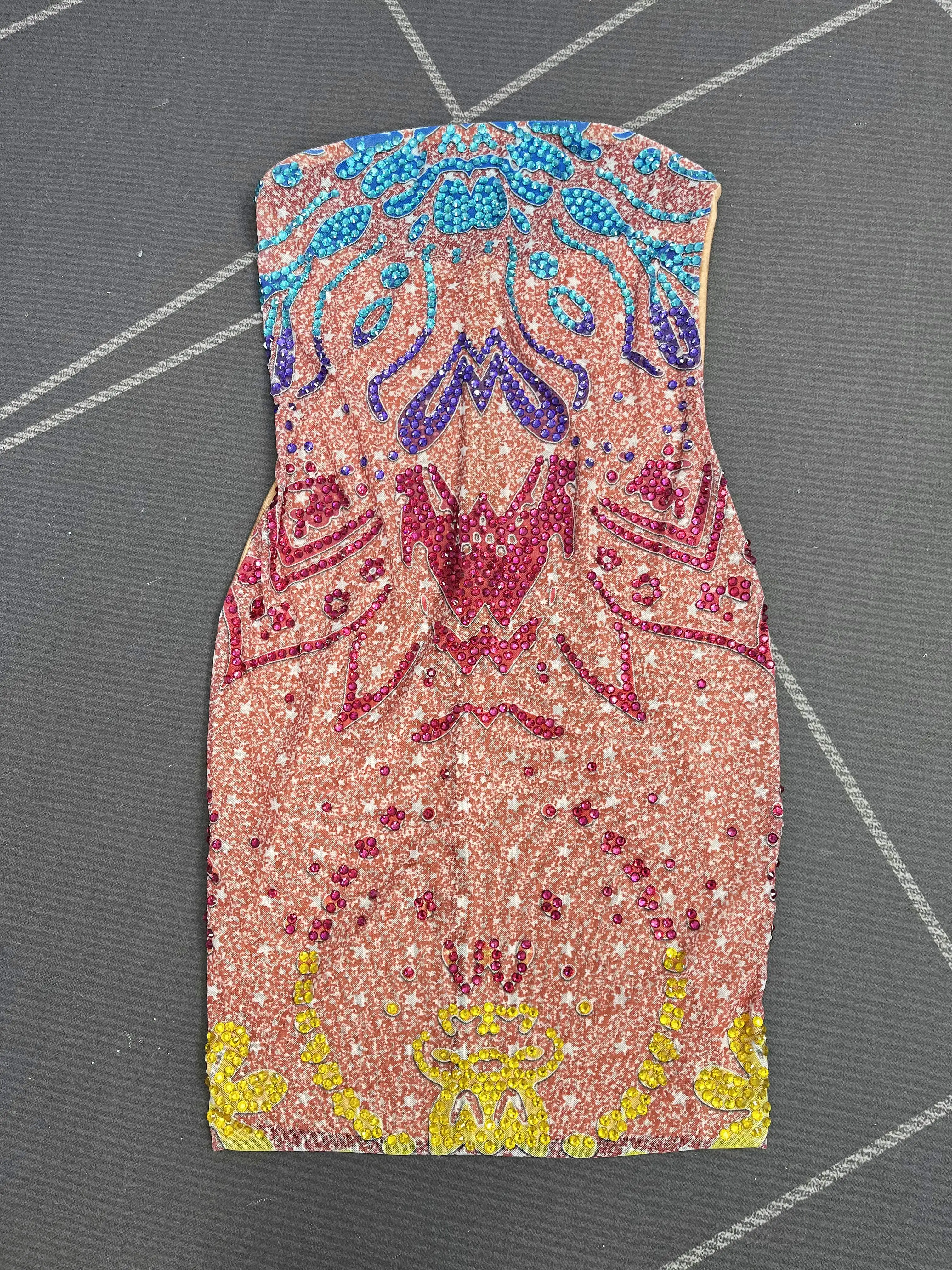 Sexy Tube Dress Flashing Rhinestones CultivationWomen Daily Journey Photograph Brithday Evening Red carpet Fashion OutfitXinghua