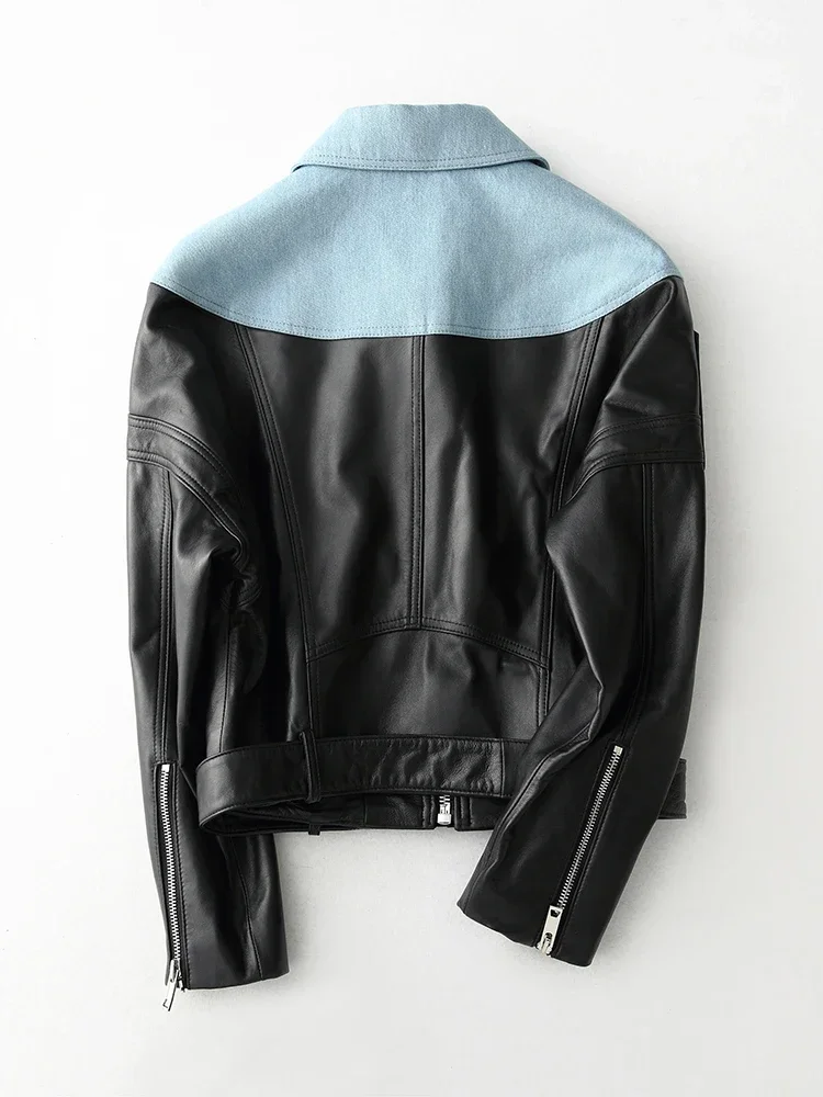 Spring Jacket Women Clothes 2024 100% Real Genuine Leather Jacket Korean Elegant Female Fit Sheepskin Coat Women's Fur Coat 1802