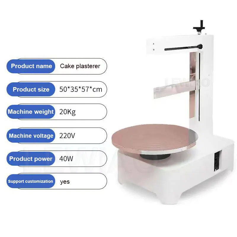 Máquina de revestimento de gelo de creme de bolo de aniversário automática redonda pão creme manteiga espalhando máquina de aparar