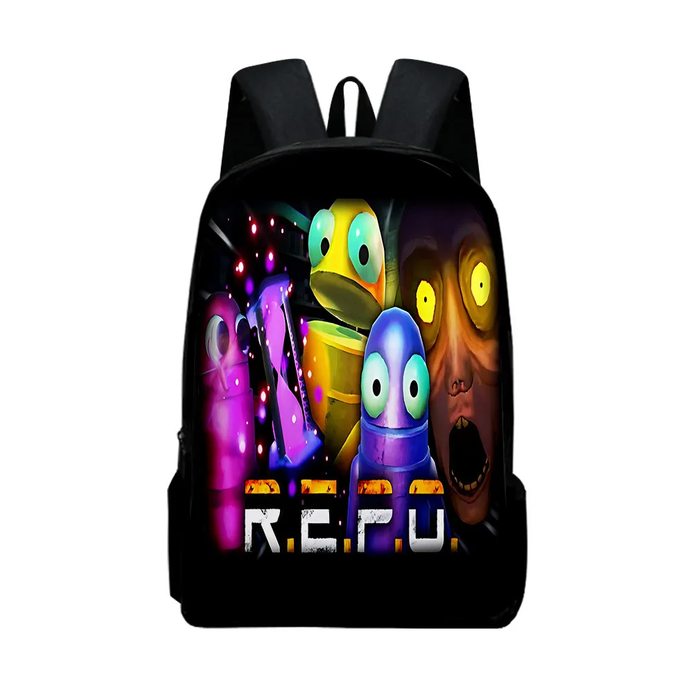 Classic Popular Novelty R.E.P.O repo Notebook Backpacks pupil School Bags 3D Print Oxford Waterproof Boys/Girls Laptop Backpacks