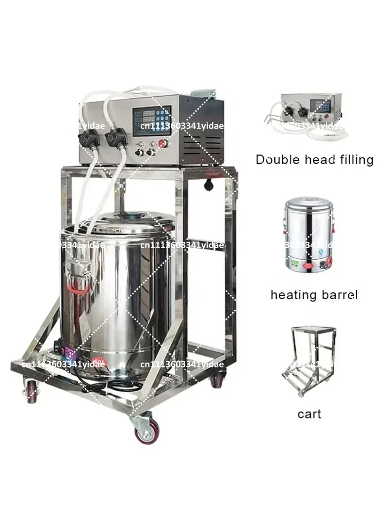Small Scale Automatic Scented Wax Candle Filling Machine for Melting Pouring