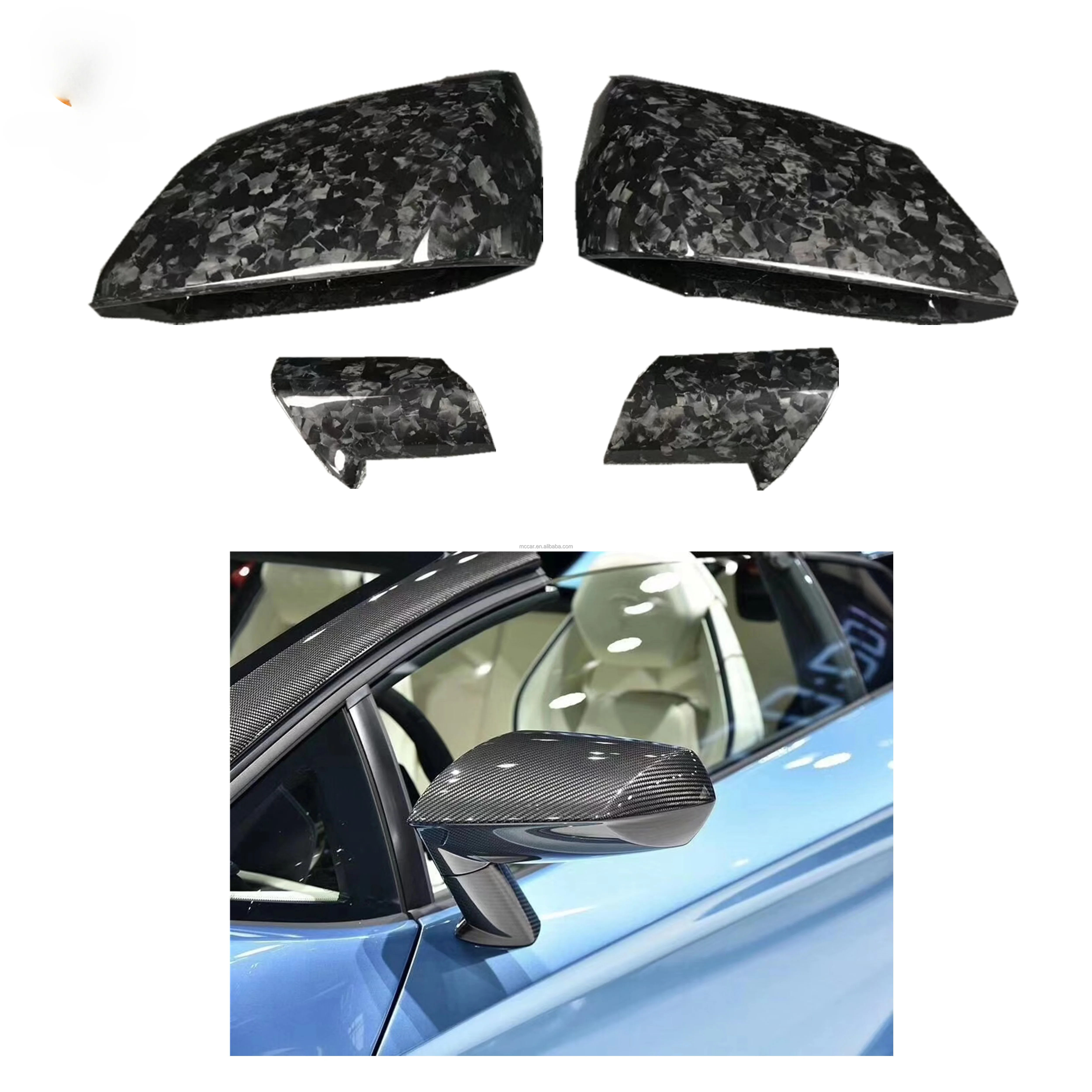 High quality carbon fiber mirror cover for Lamborghini LP700 LP720 LP750 forged dry carbon mirror cover