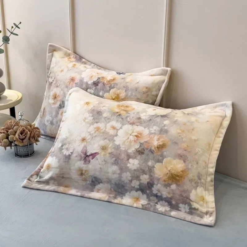 digital wind printing thickened thermal single pillowcase 48cmX74cm pair of pillowcases, no sheets