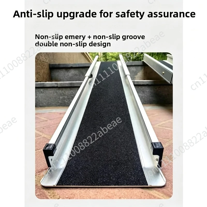 Wheelchair Ramp Board Portable Retractable Electric Vehicle Air Box Trolley Boarding Stairs Steps Loading Ramp Board