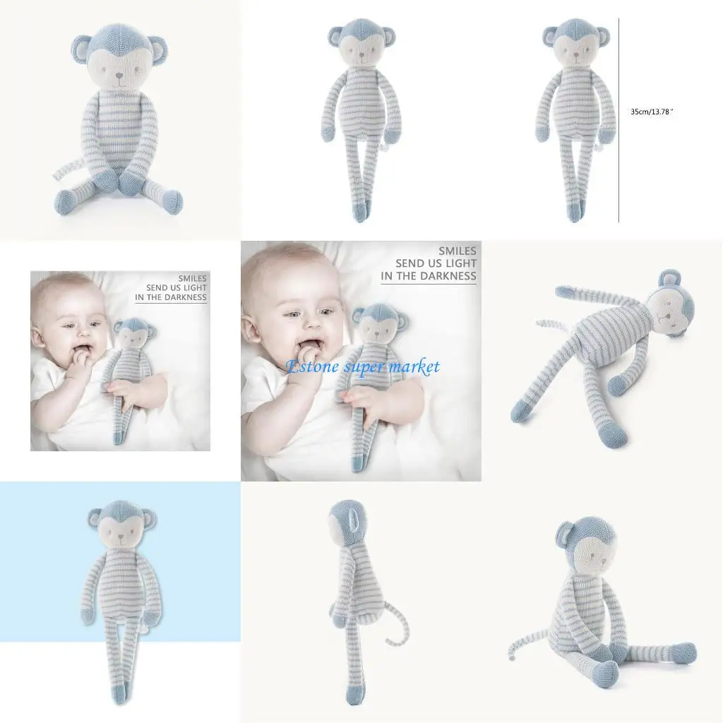 

090B Stuffed Monkey Plush Toy Sleep Toy Monkey Plush Doll Sleeping Doll Pleasing Toy