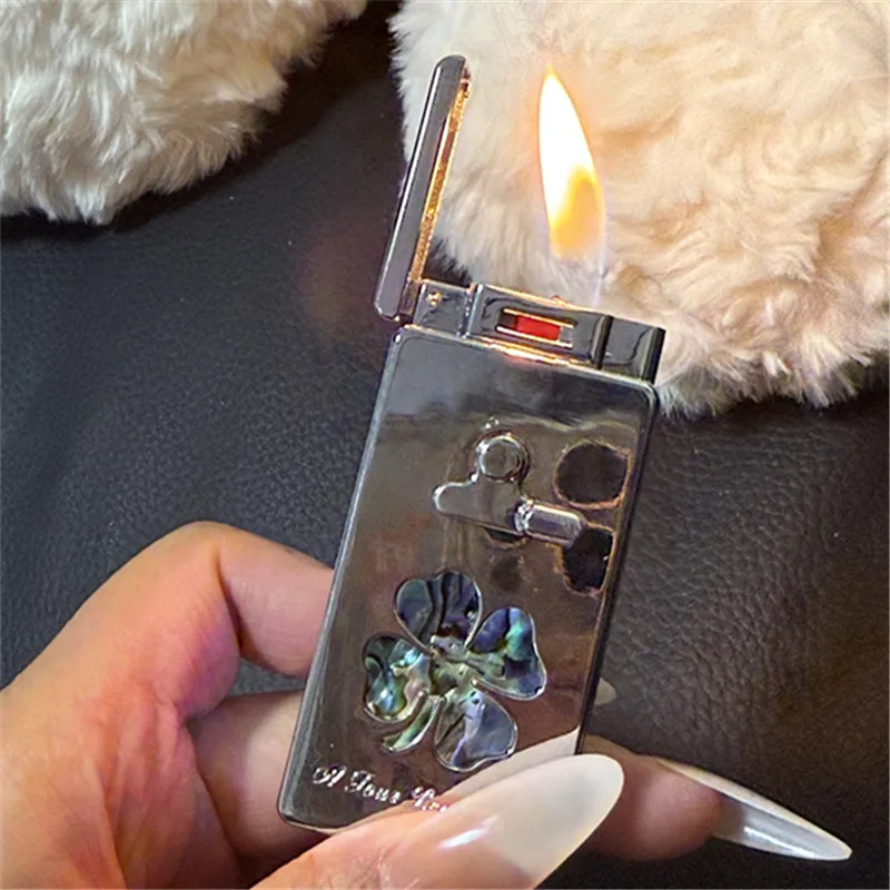 Voice Controlled Metal Lighter, Windproof, Creative, Personalized, High-end, Dual Flame High-end Direct Charging Inflator Tool